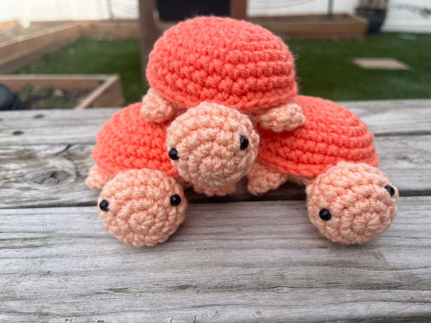 Crochet Two Toned Turtle