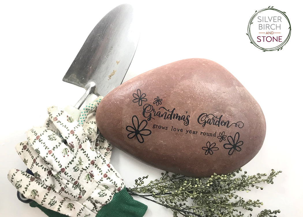 Large Decorative Garden Stone - Grandma's Garden of Love