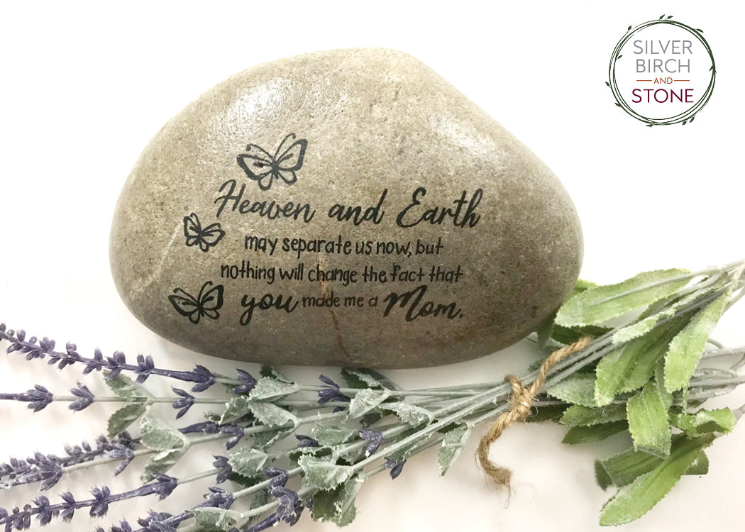 Medium Memorial Garden Stone - Child Loss Heaven and Earth