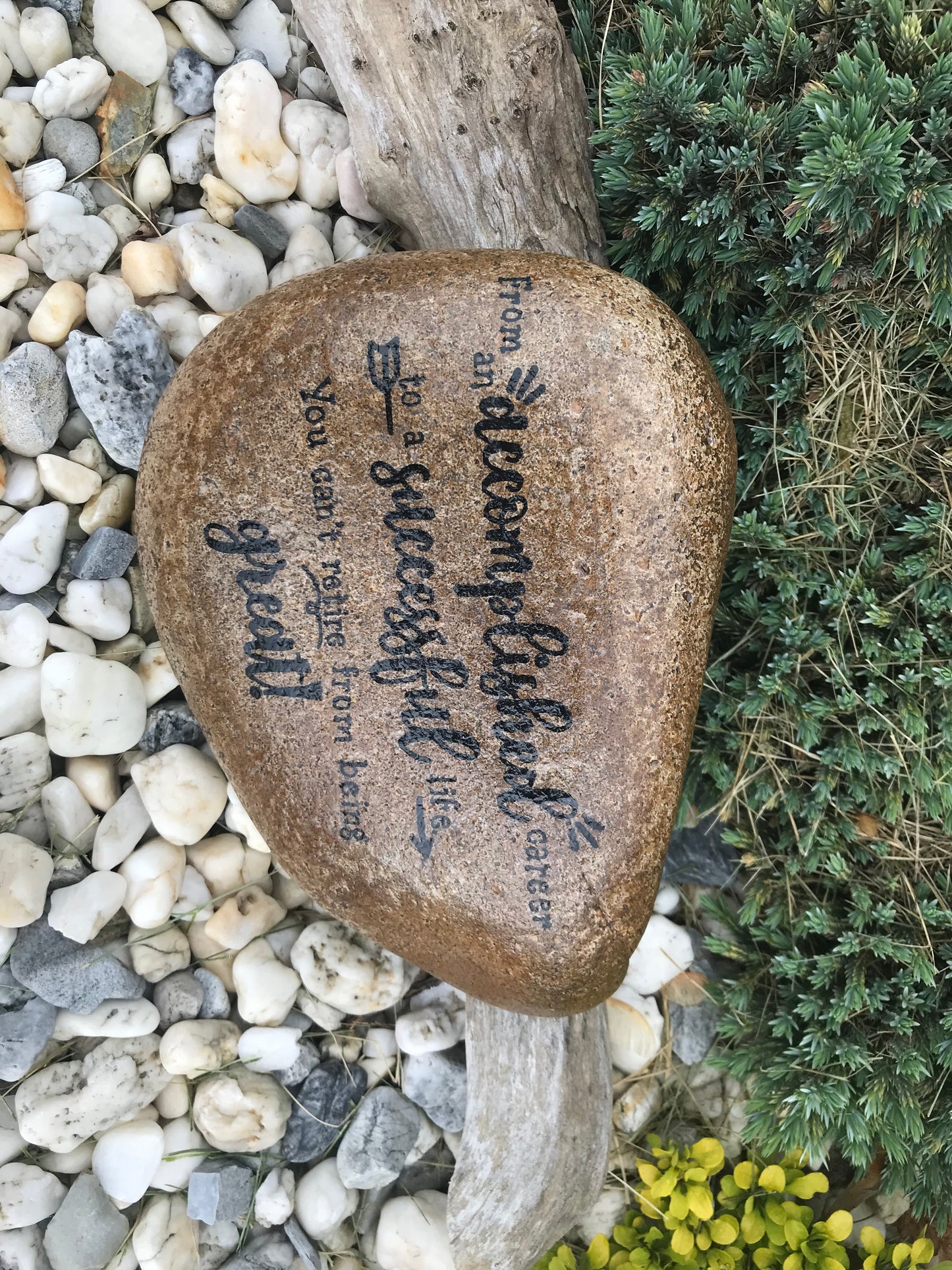 Large Decorative Garden Stone - Retire Great