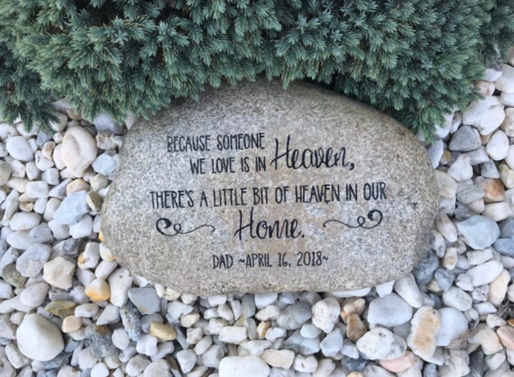 Personalized Large Memorial Stone - Heaven in Home
