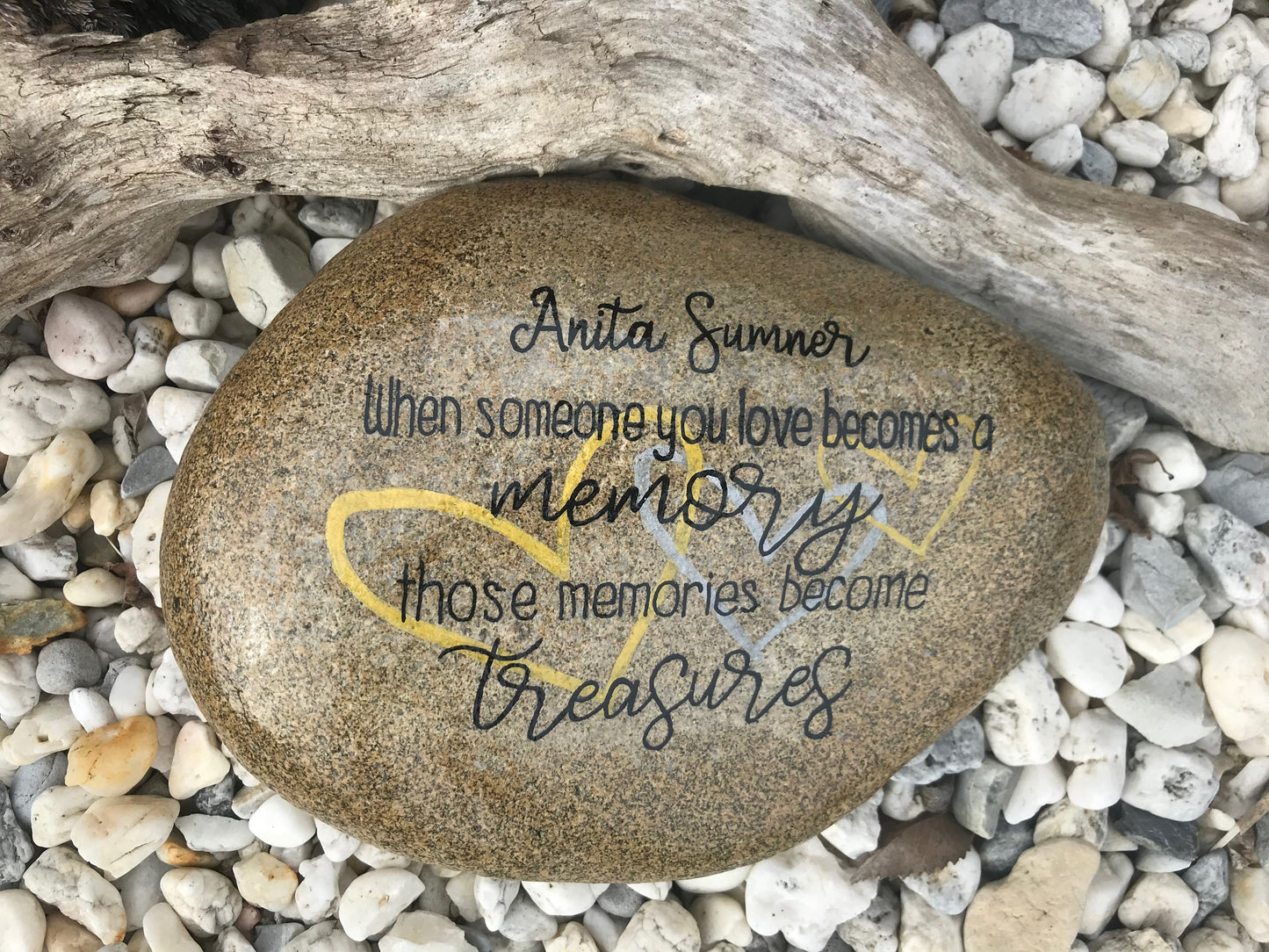 Personalized Large Memorial Stone - Memories Become Treasures