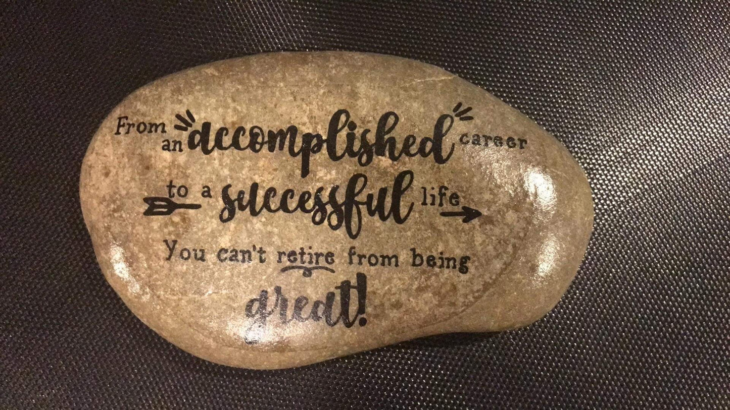 Large Decorative Garden Stone - Retire Great