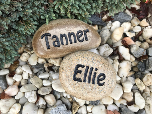 Medium Engraved Stone Name Stone