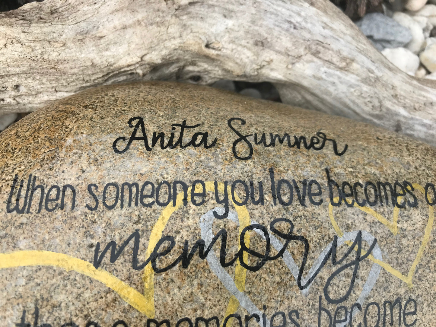 Personalized Large Memorial Stone - Memories Become Treasures