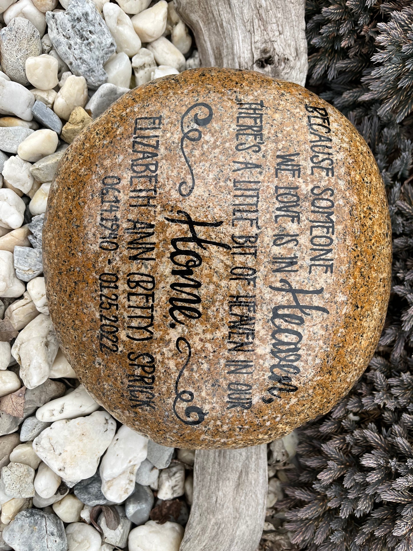 Personalized Large Memorial Stone - Heaven in Home