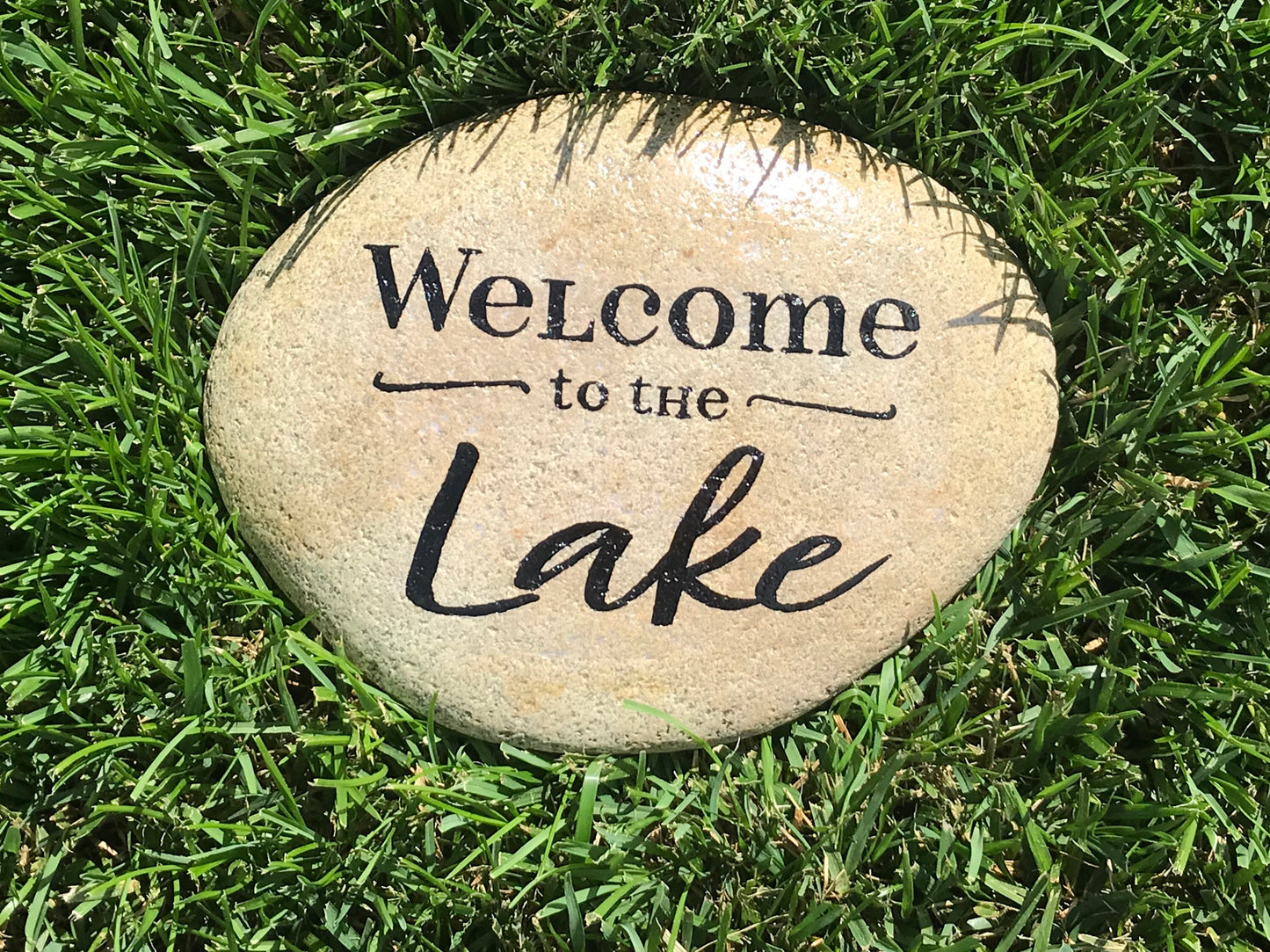 Large Decorative Garden Stone - Lake Welcome