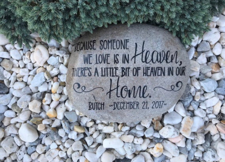 Personalized Large Memorial Stone - Heaven in Home