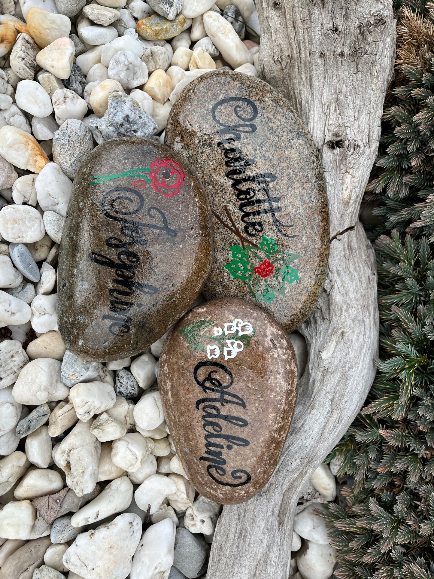 Personalized Medium Name Stone - Birth Month