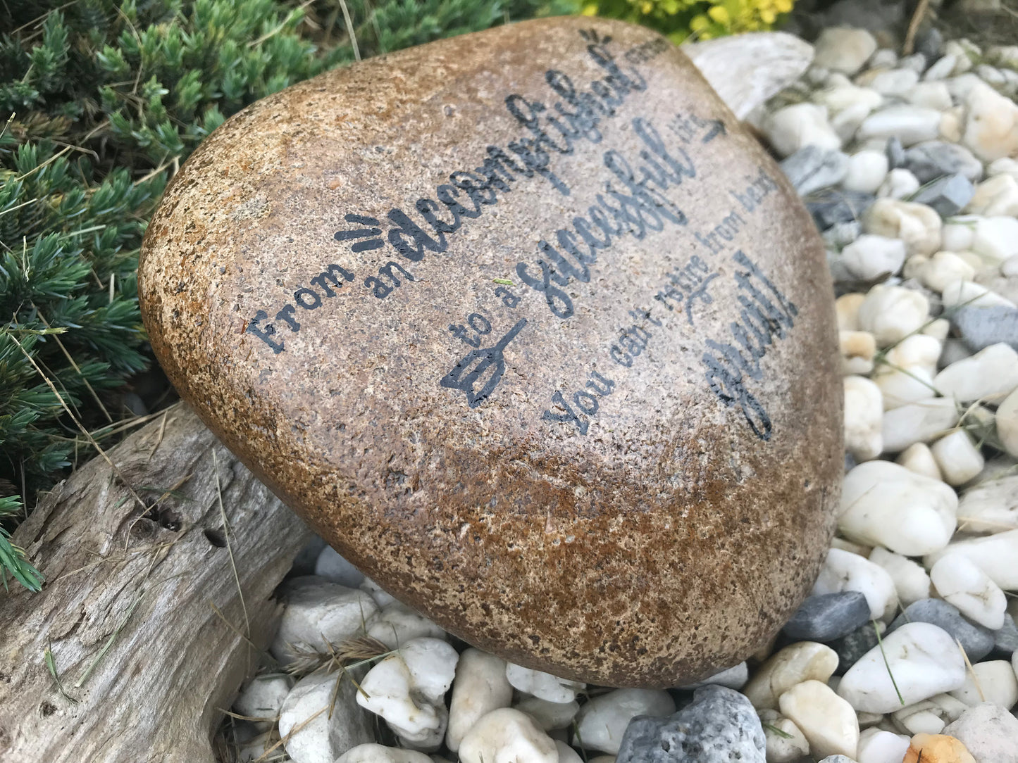 Large Decorative Garden Stone - Retire Great