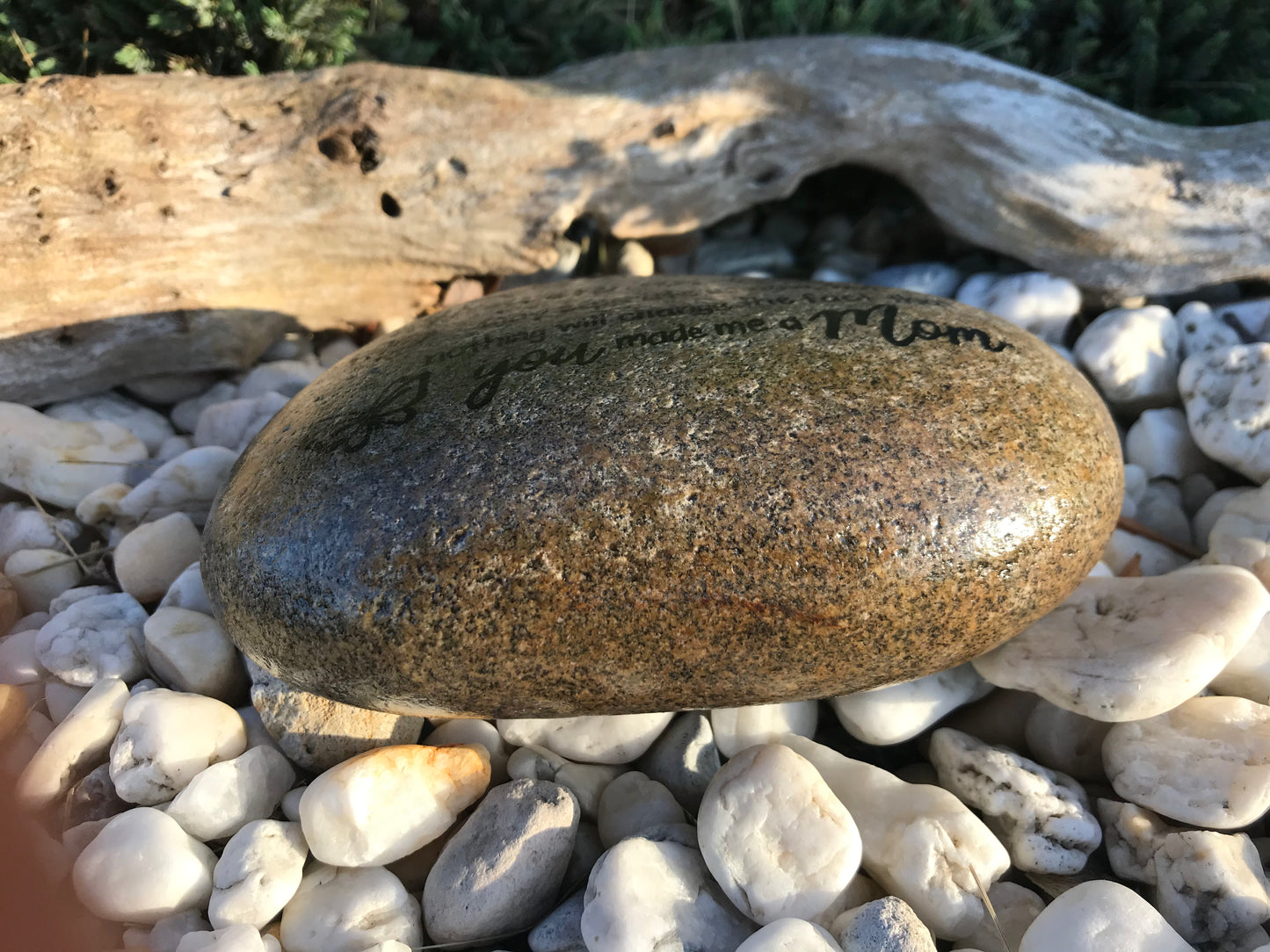Personalized Medium Memorial Garden Stone - Child Loss Heaven and Earth