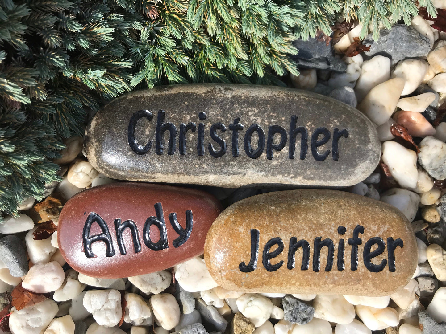 Medium Engraved Stone Name Stone