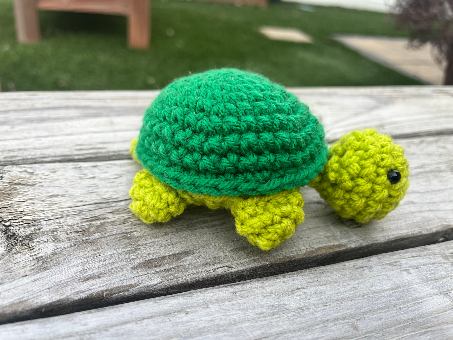 Crochet Two Toned Turtle