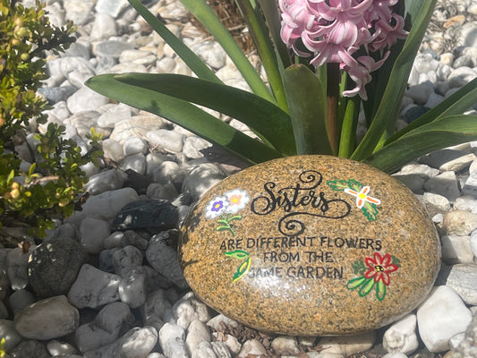 Medium Decorative Garden Stone - Sisters Garden