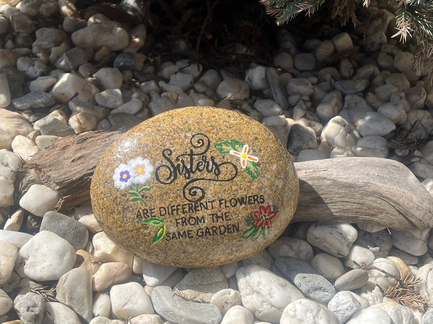 Medium Decorative Garden Stone - Sisters Garden