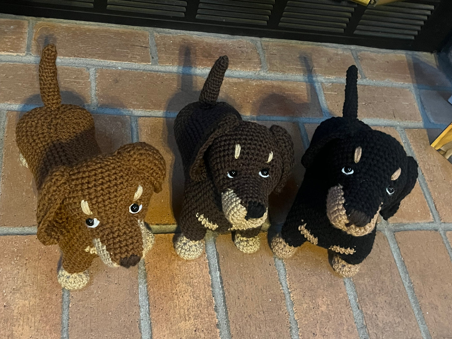 Crochet Dog (Dachshund Replica)