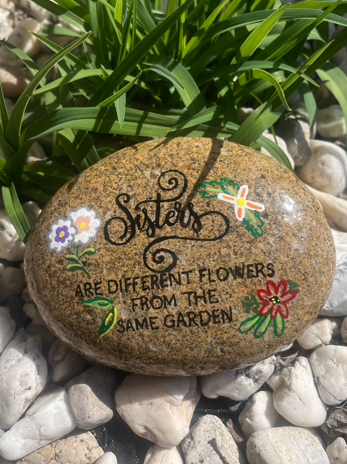 Medium Decorative Garden Stone - Sisters Garden