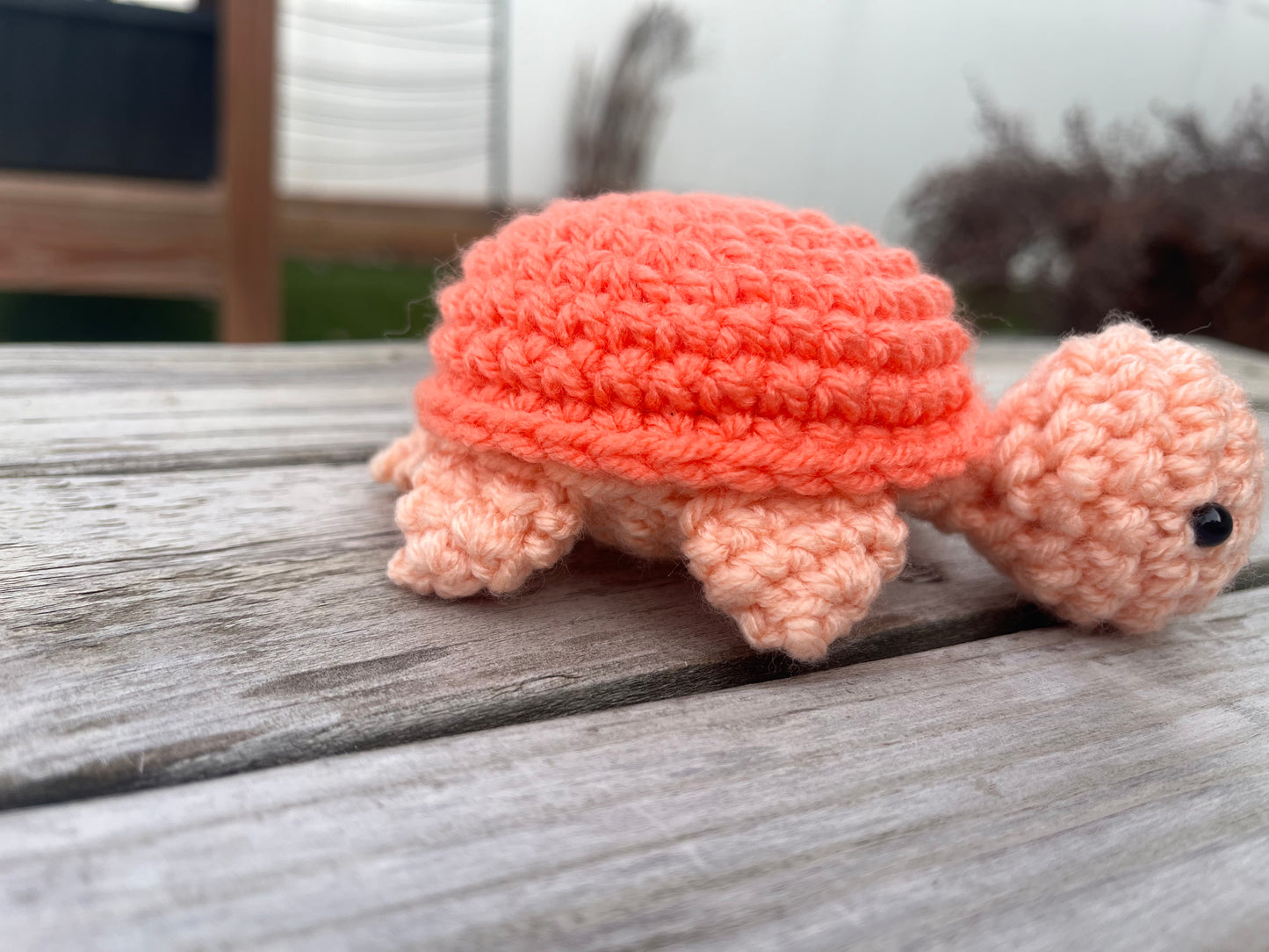 Crochet Two Toned Turtle