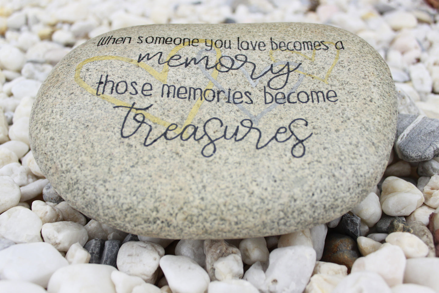 Personalized Large Memorial Stone - Memories Become Treasures