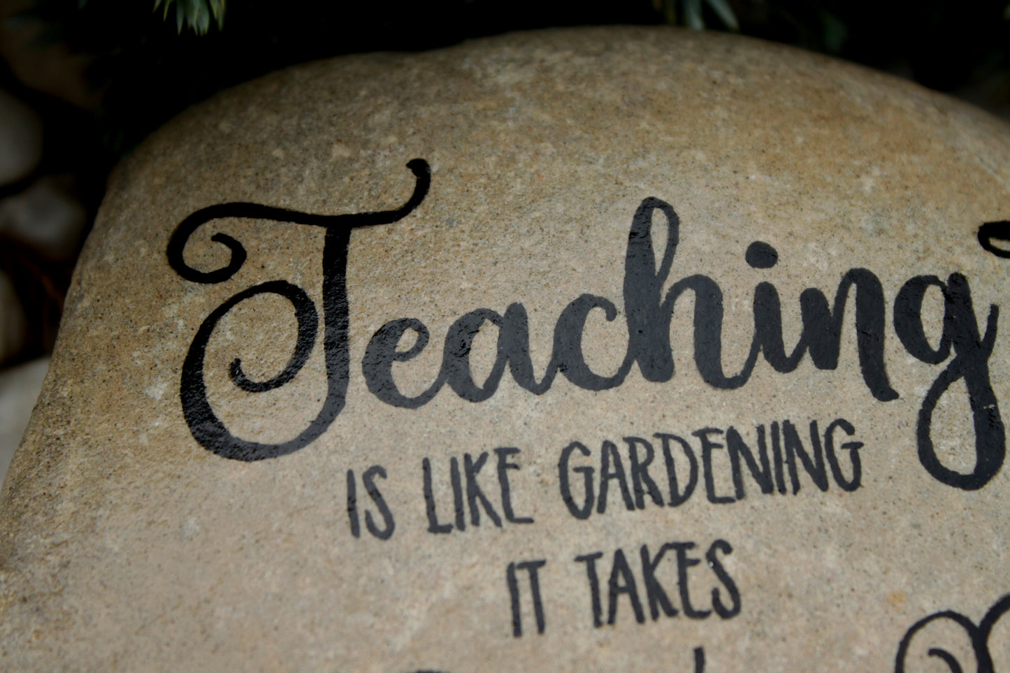 Medium Decorative Garden Stone - Teacher Appreciation