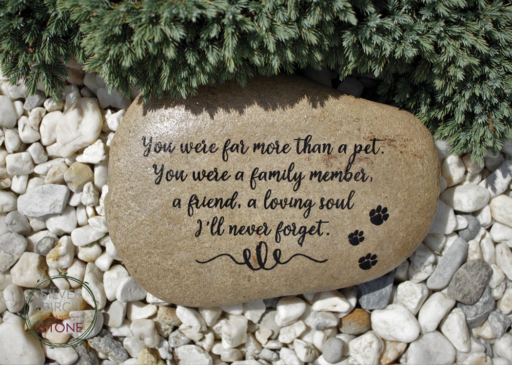 Large Pet Memorial Stone - More Than A Pet