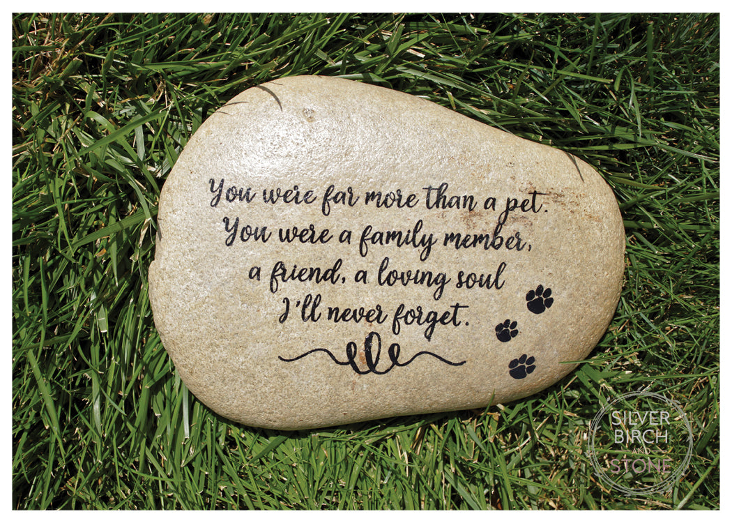 Large Pet Memorial Stone - More Than A Pet