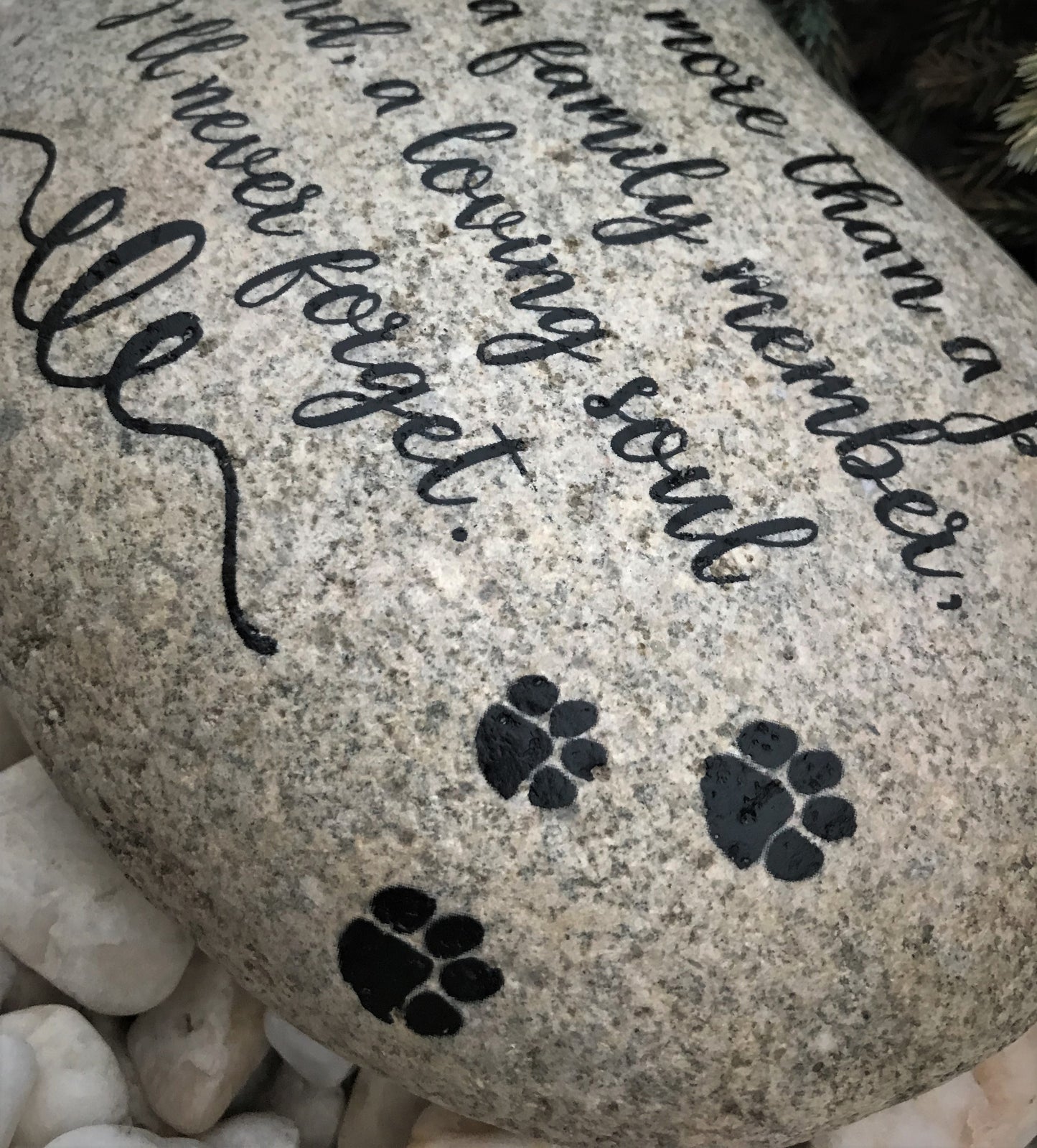 Large Pet Memorial Stone - More Than A Pet