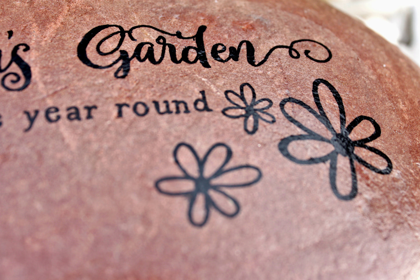 Large Decorative Garden Stone - Grandma's Garden of Love