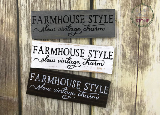 Distressed Wood Farmhouse Themed Magnet
