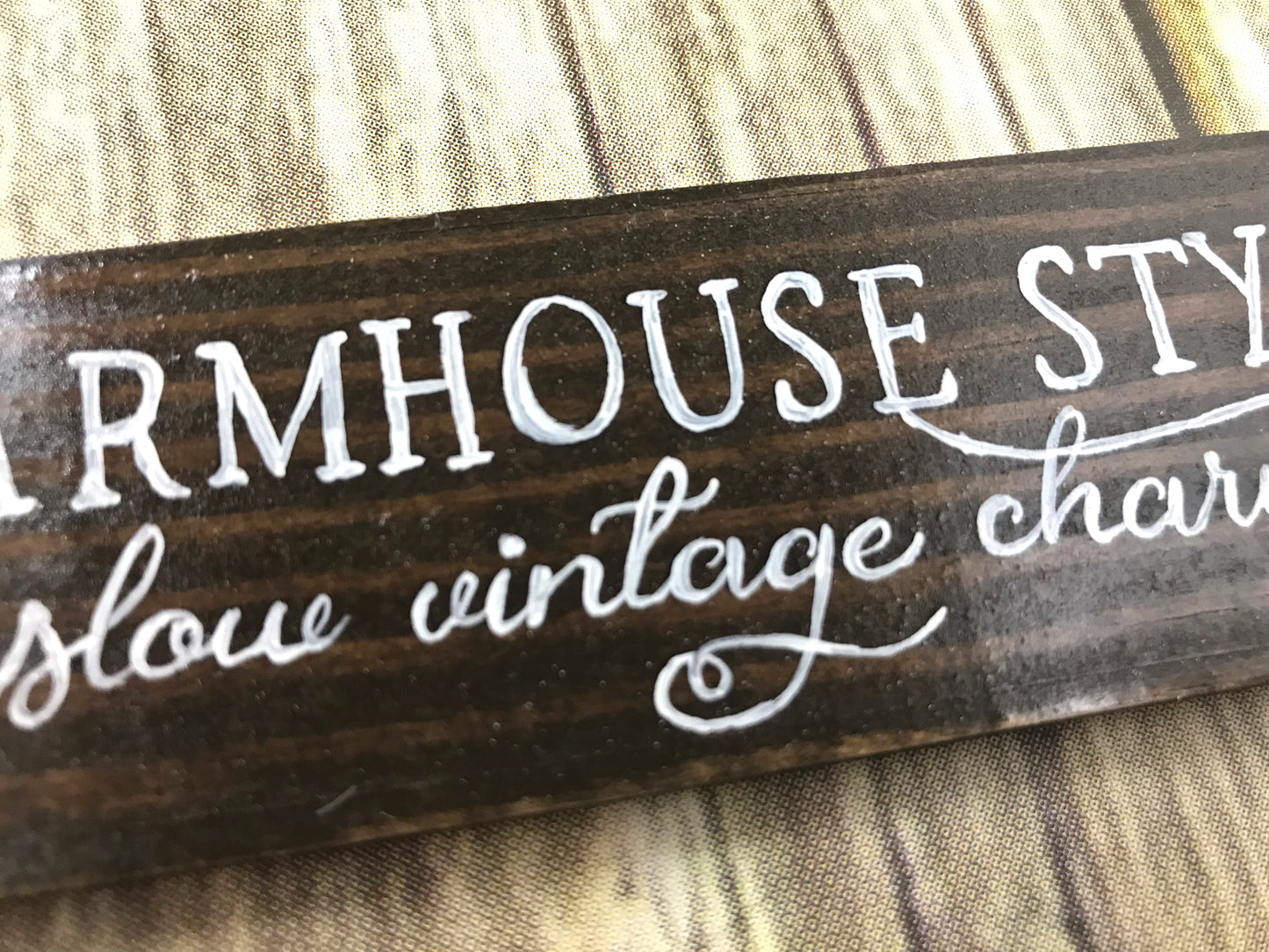 Distressed Wood Farmhouse Themed Magnet