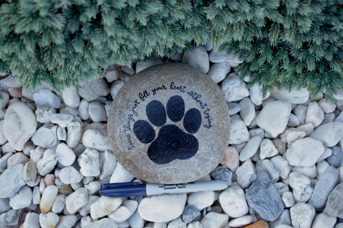 Medium Pet Memorial Stone - Fill Your Heart
