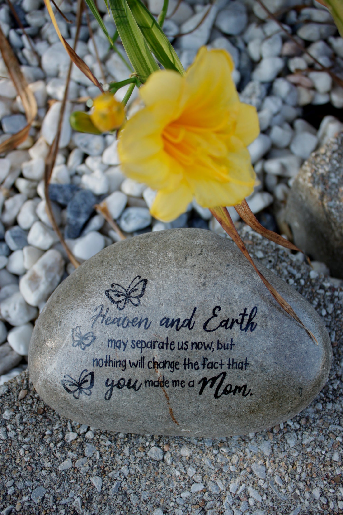 Medium Memorial Garden Stone - Child Loss Heaven and Earth