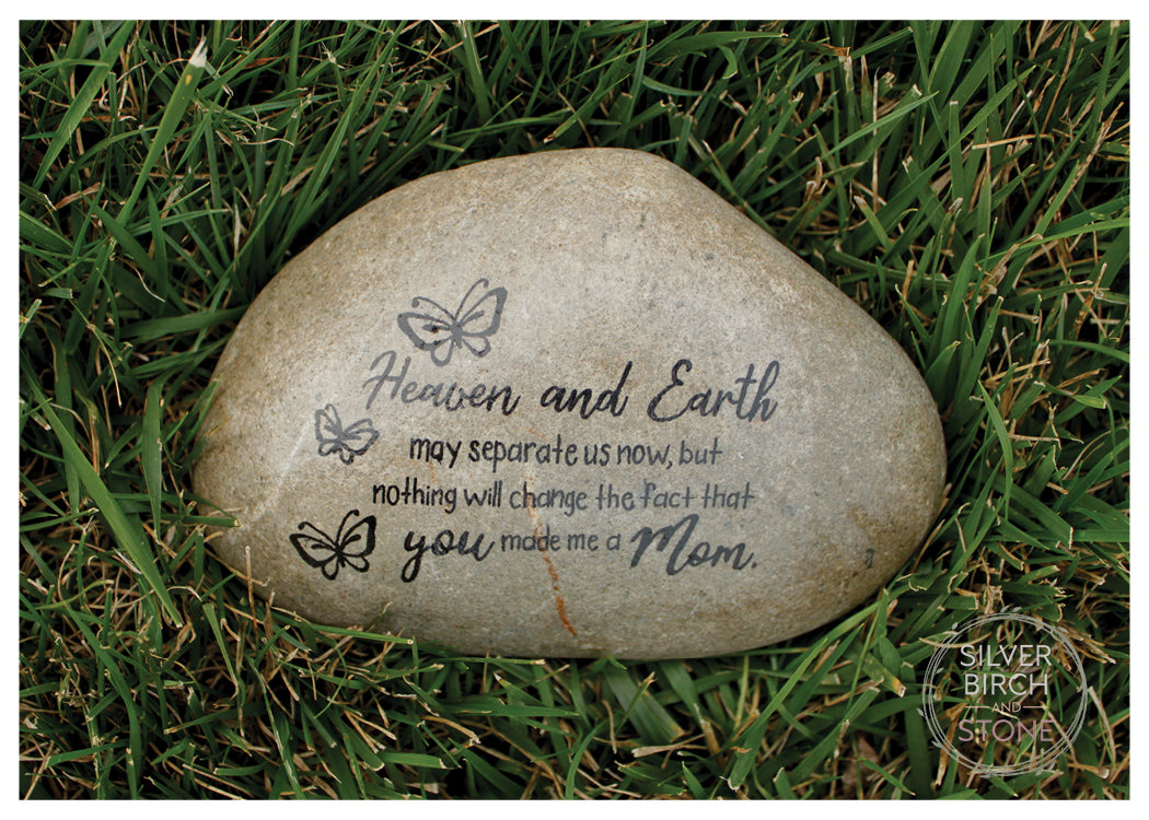 Medium Memorial Garden Stone - Child Loss Heaven and Earth