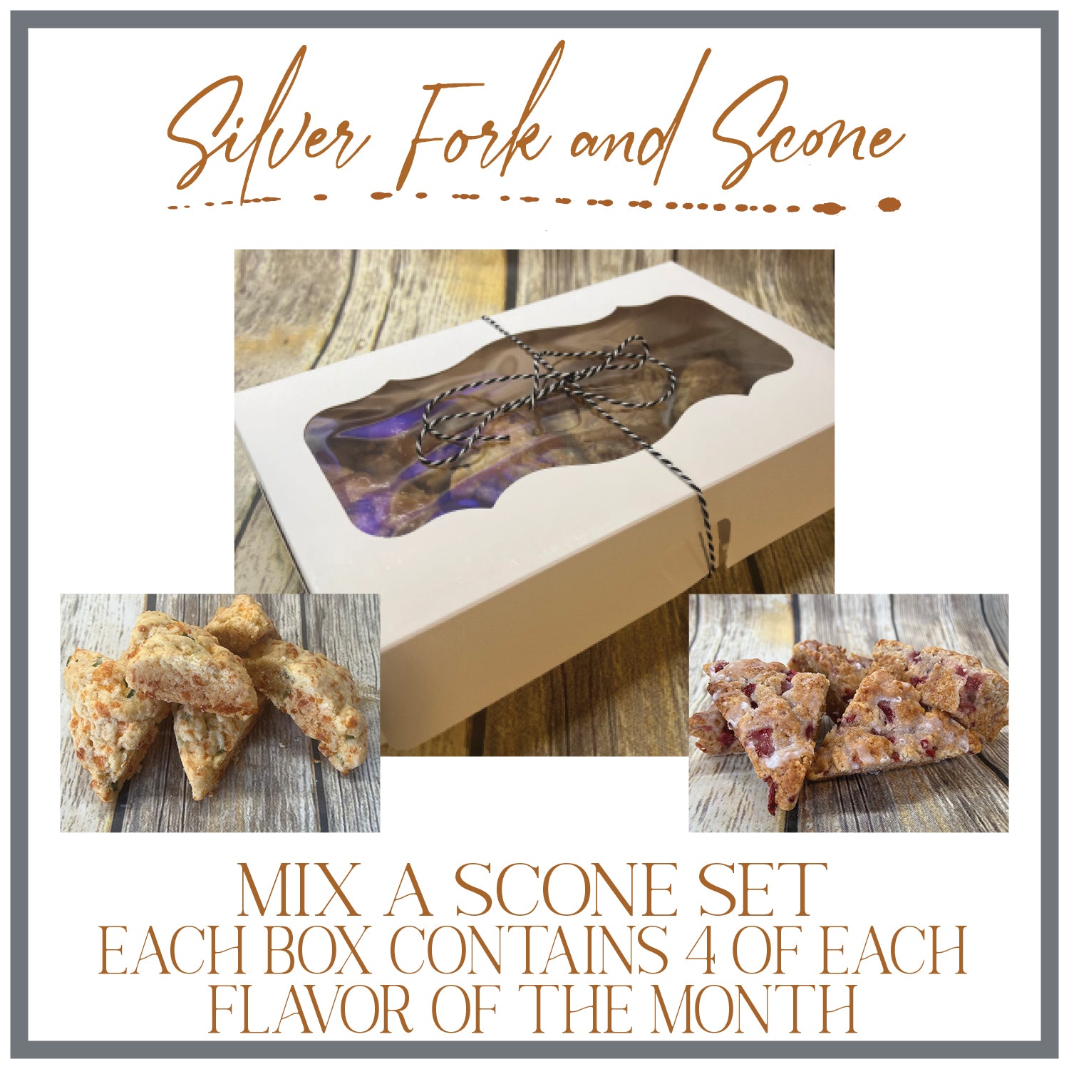 Scones Place Setting Mix a Scone Set – Silver Birch & Stone