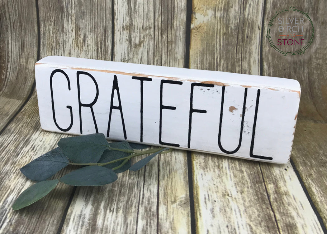 Rustic Wood Word Blocks