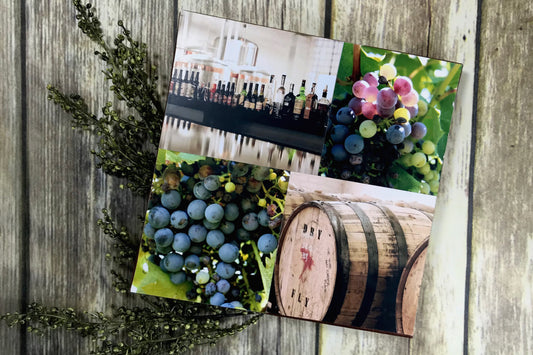 Canvas Photo Collage.  Wine Photography Wall Hanging; Gift for a Wine Lover