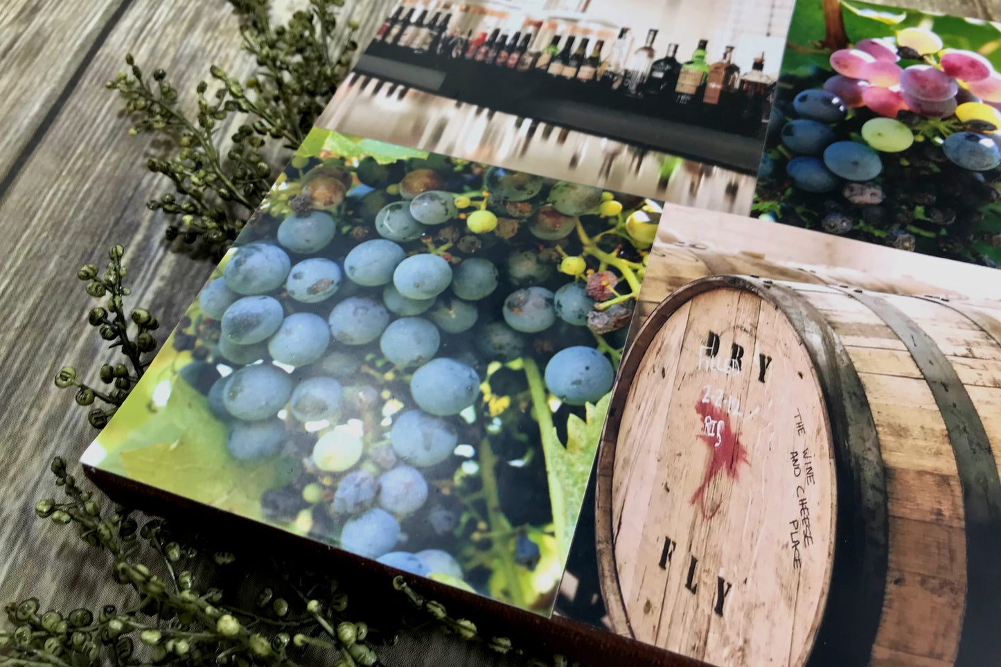 Canvas Photo Collage.  Wine Photography Wall Hanging; Gift for a Wine Lover