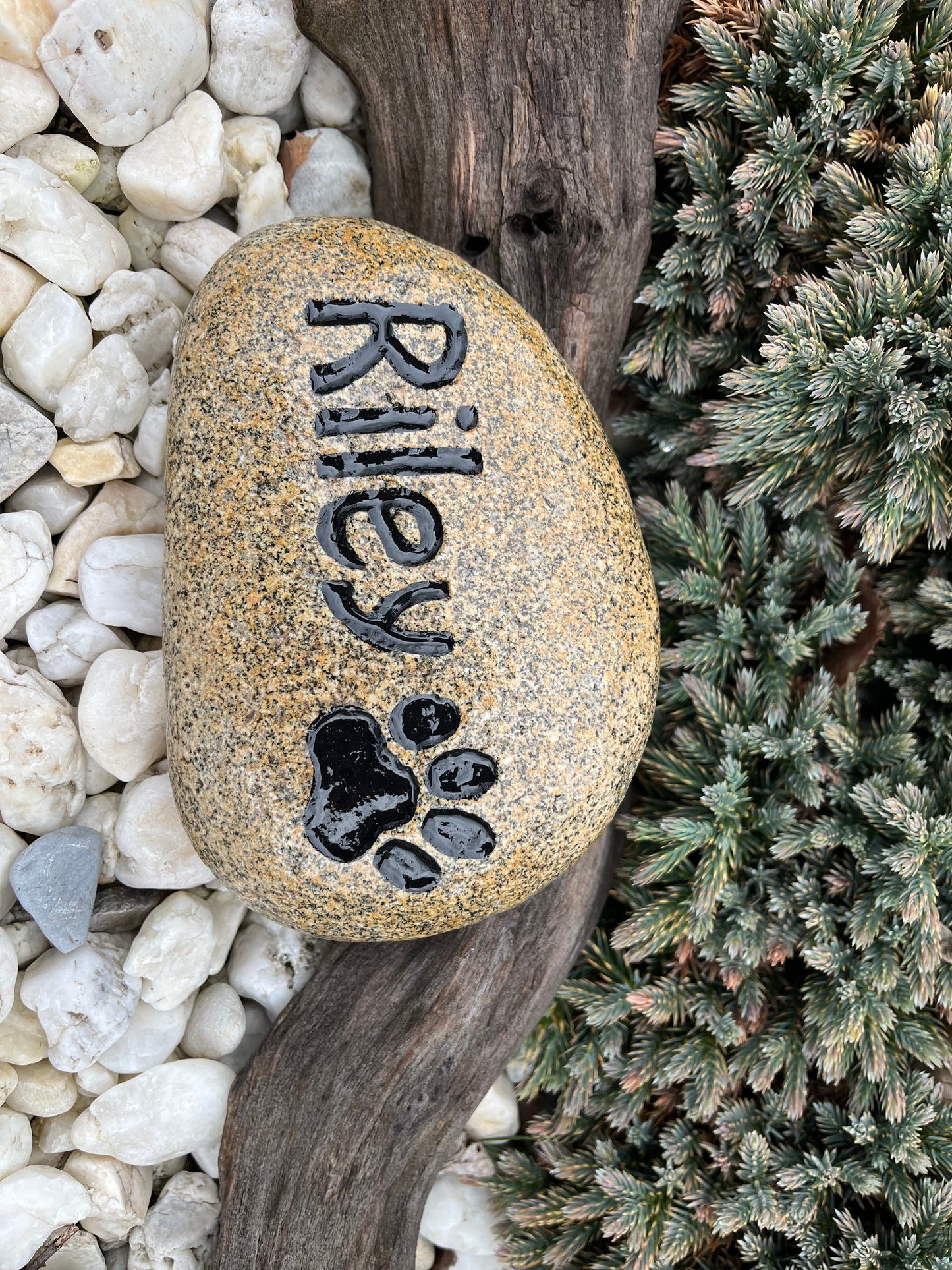 Personalized Medium Engraved Pet Name Stone