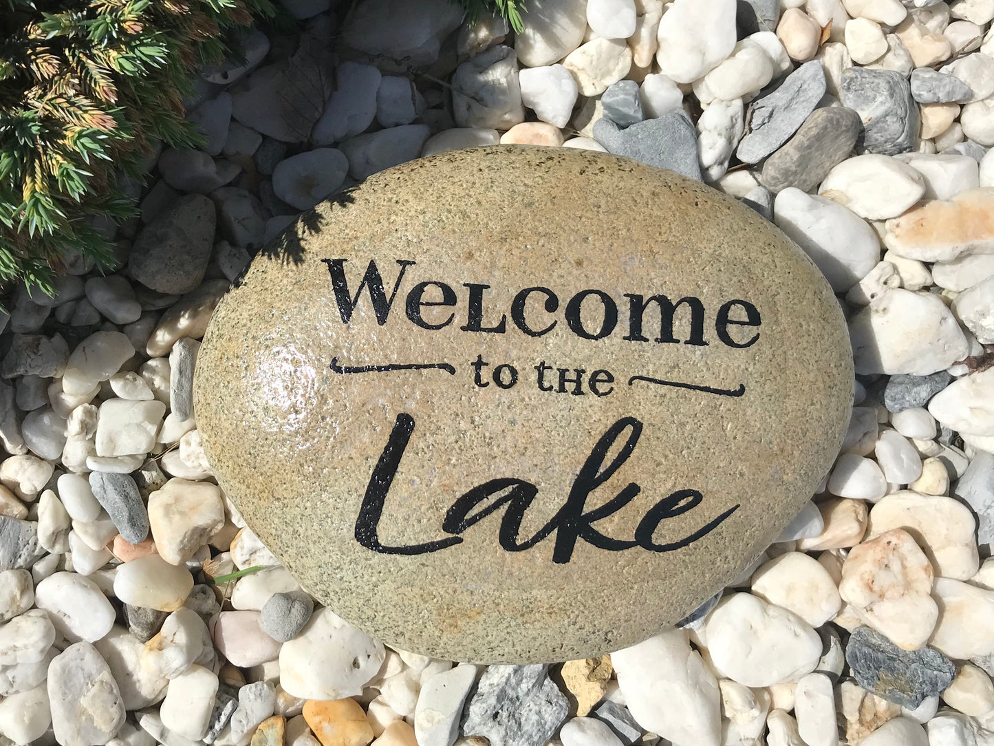 Large Decorative Garden Stone - Lake Welcome