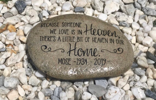 Personalized Large Memorial Stone - Heaven in Home
