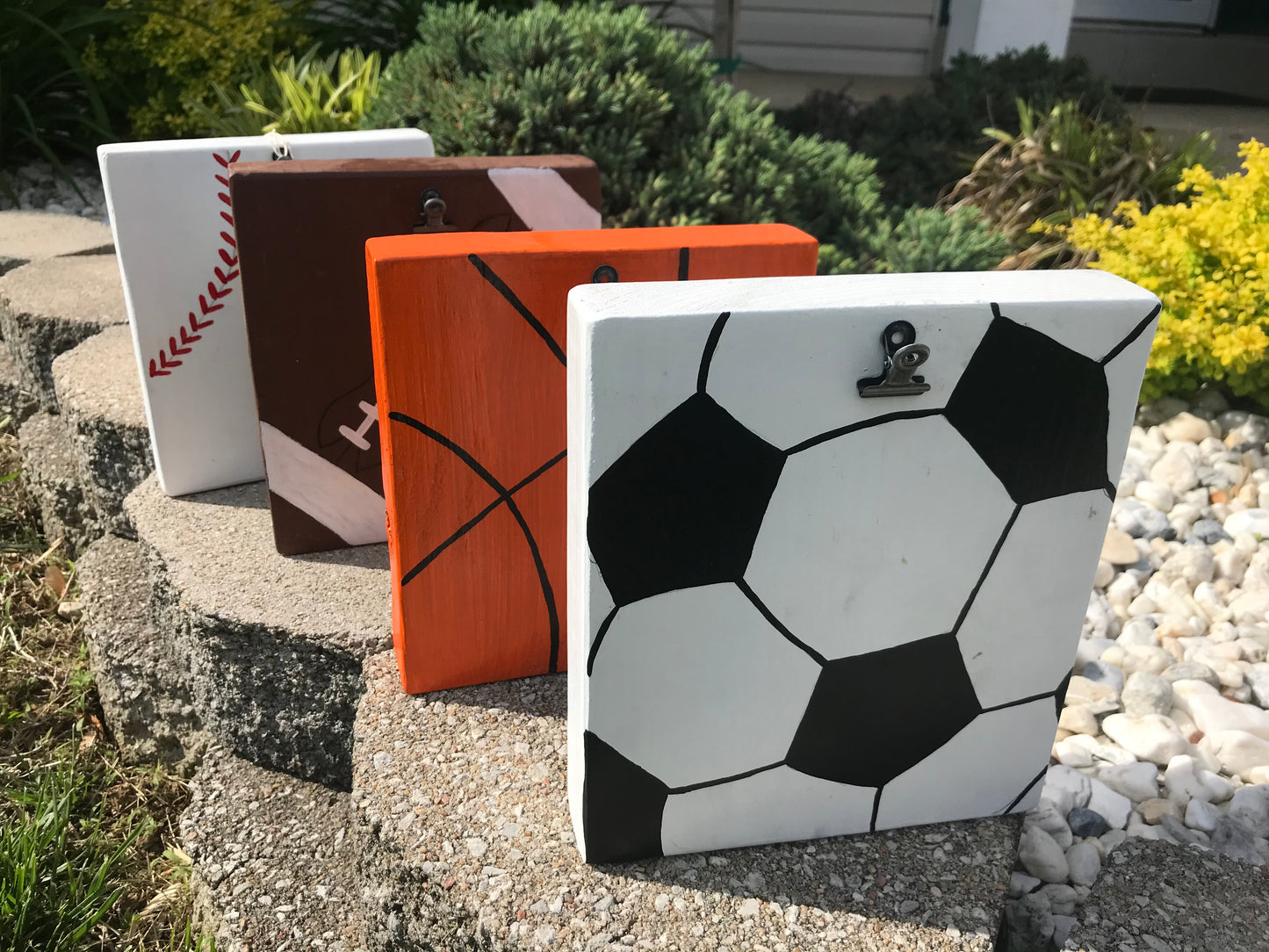 Wood Photo Blocks - Sports