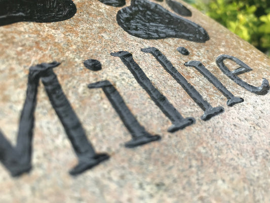 Personalized Large Engraved Pet Name Stone