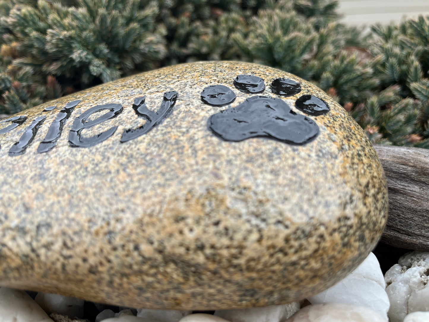 Personalized Medium Engraved Pet Name Stone