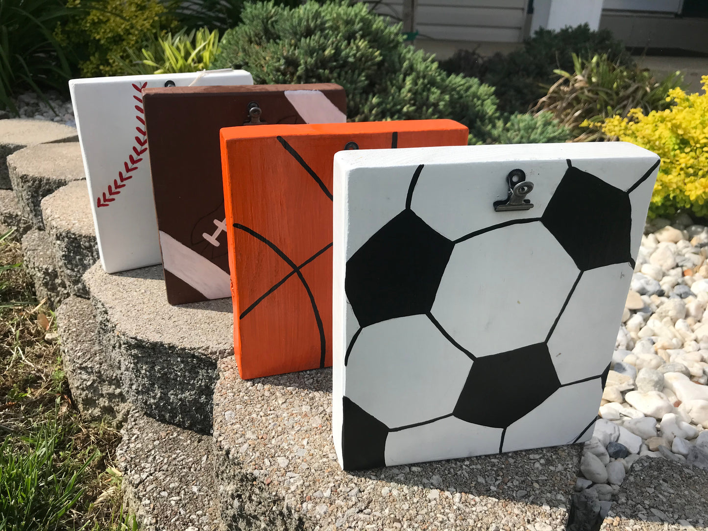 Wood Photo Blocks - Sports