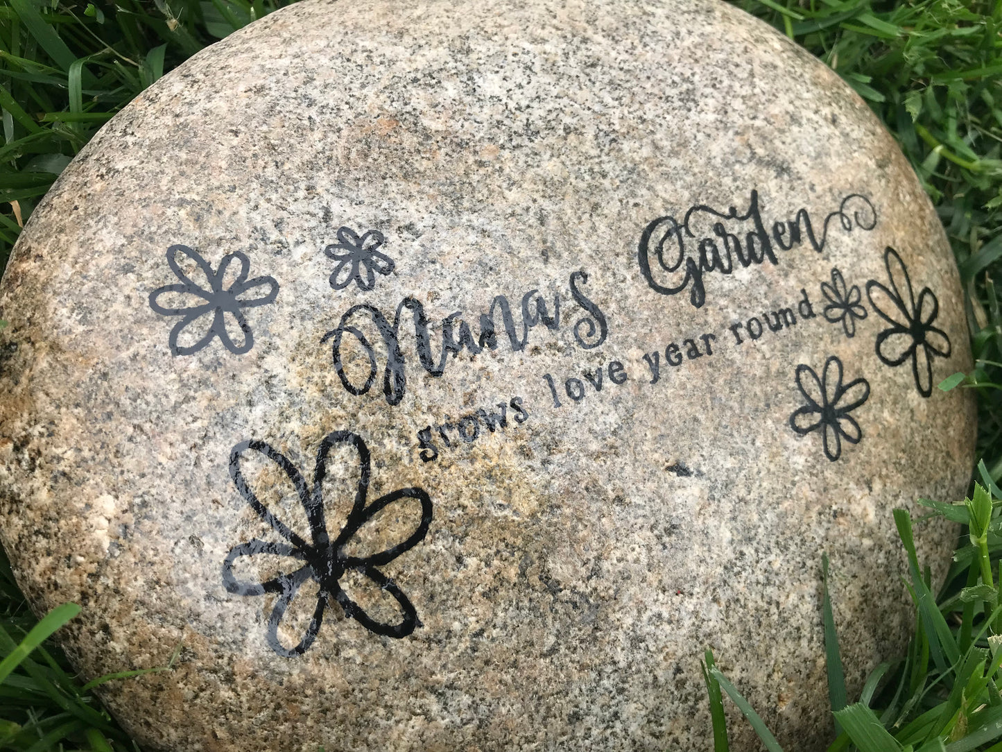 Large Decorative Garden Stone - Grandma's Garden of Love